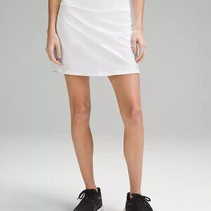 Lululemon Pace Rival Mid-Ride Skirt Extra Long White Size 6